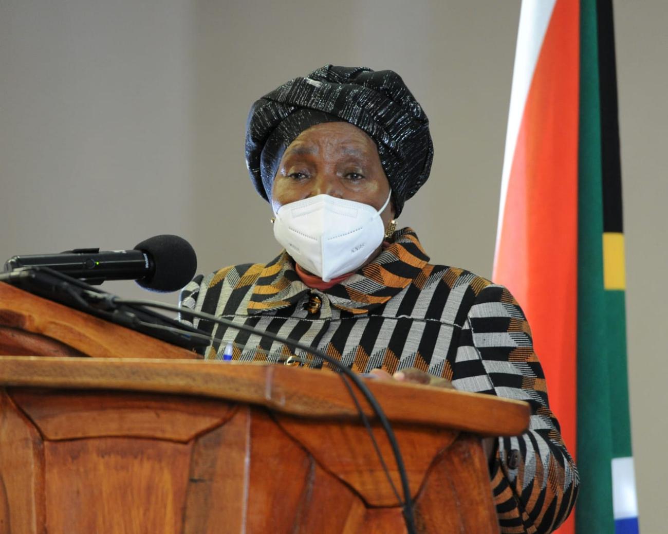  Minister for Cooperative Governance and Traditional Affairs, Dr. Nkosazana Dlamini Zuma